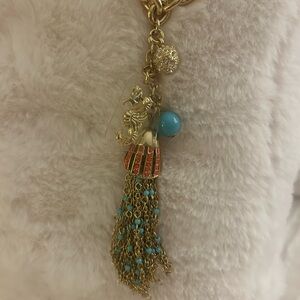 Lily Pulitzer seahorse tassel necklace
